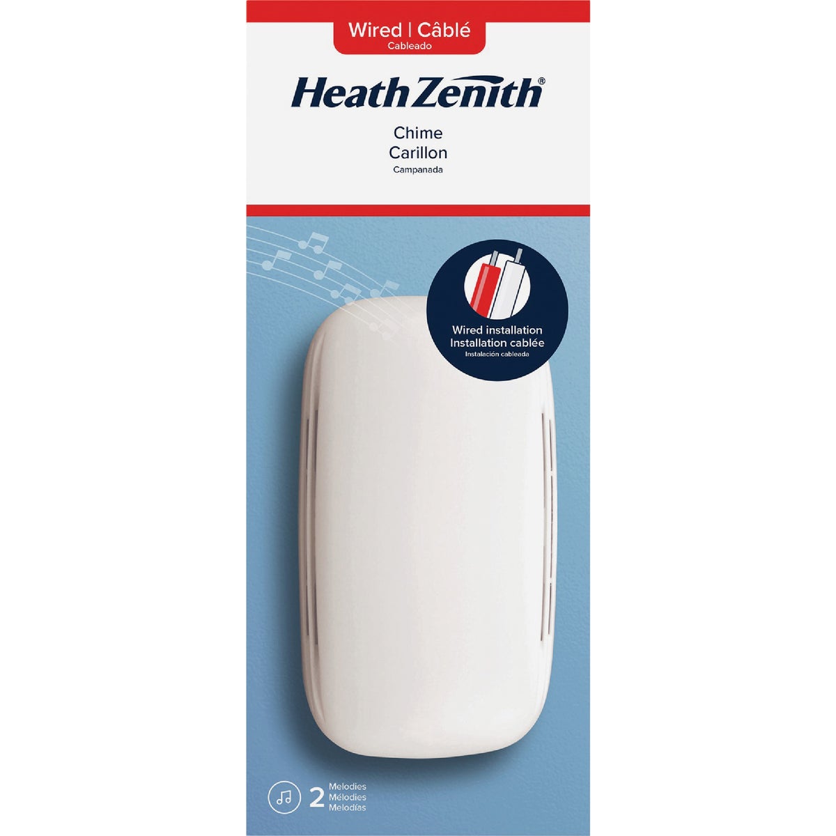 Heath Zenith White Plastic Wired Door Chime - Kellogg Supply