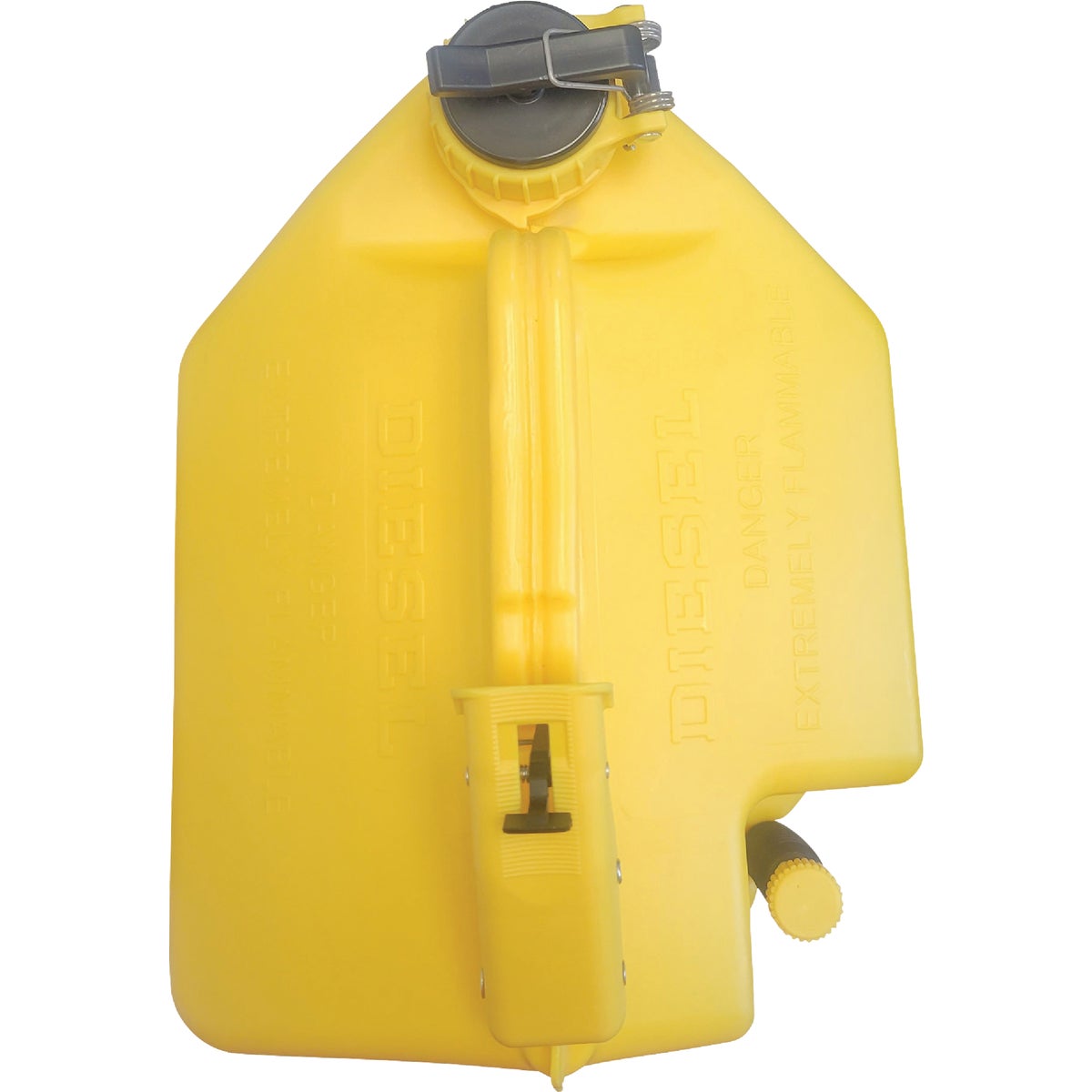 SureCan 5 Gal. Plastic Diesel Safety Fuel Can, Yellow - Kellogg Supply