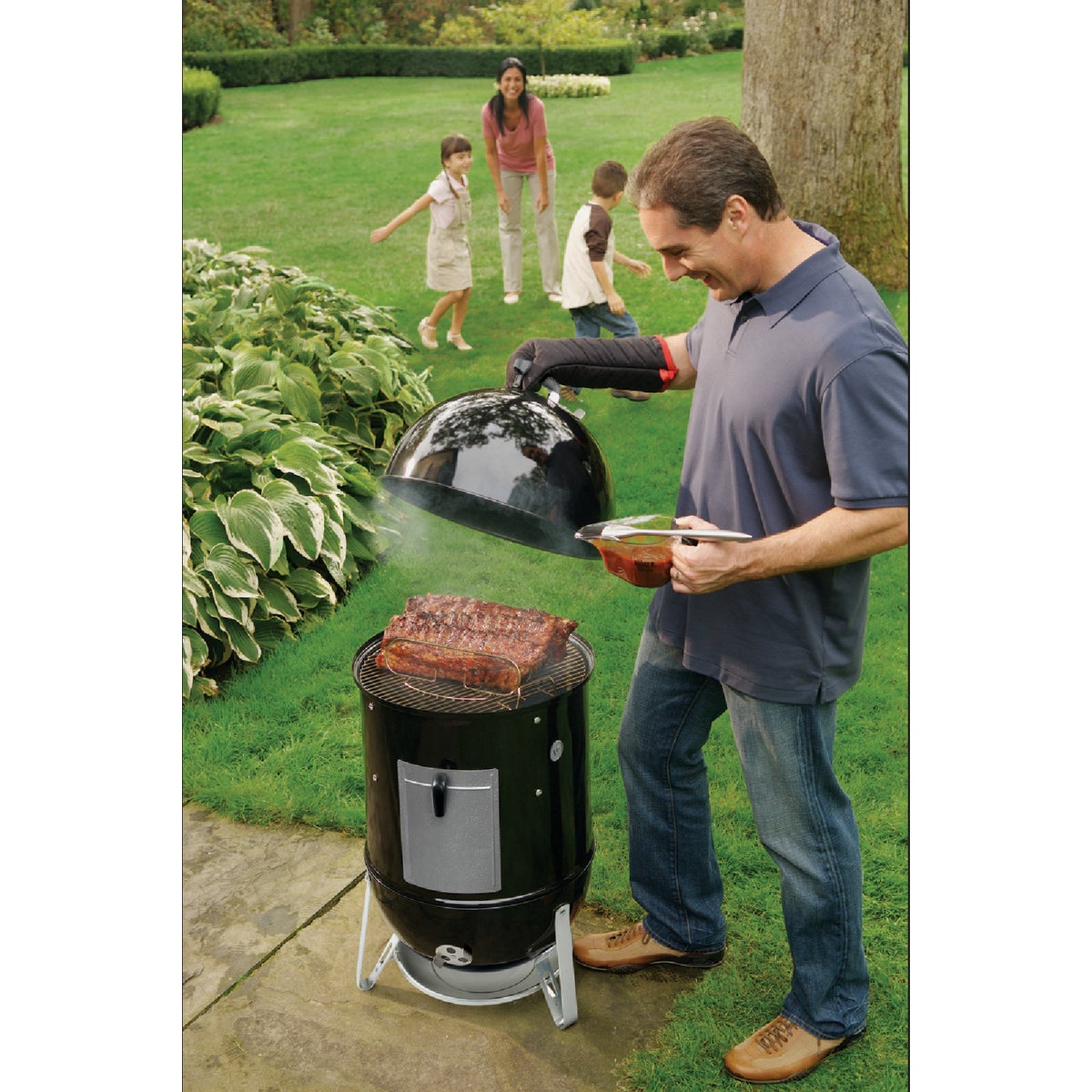 Weber Smokey Mountain Cooker 18 In. Dia. 481 Sq. In. Vertical